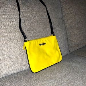 Mango shoulder purse - bright yellow